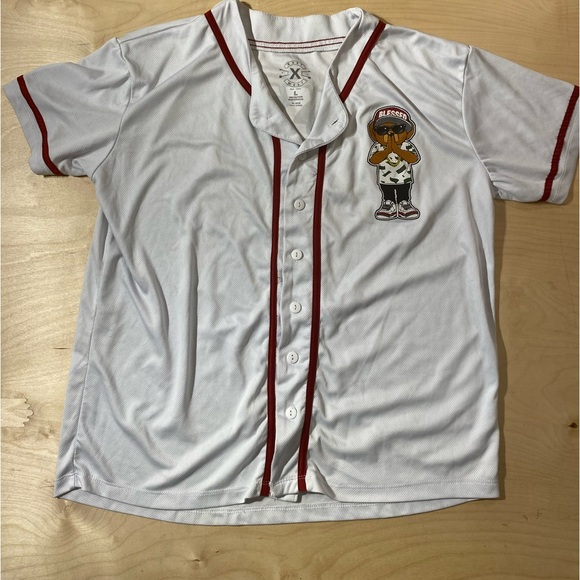 Hustle Bear Hip Hop Baseball Style Shirt Large (CT) - Picture 1 of 11